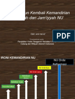 Membangun Kembali Kemandirian Jama'ah dan Jam'iyyah NU