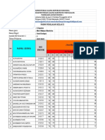 Form Nilai Kelas X 21 - 22