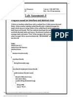 Lab Assesment-3: Program Based On Interface and Abstract Class