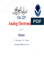 Analog Electronics I: Diodes