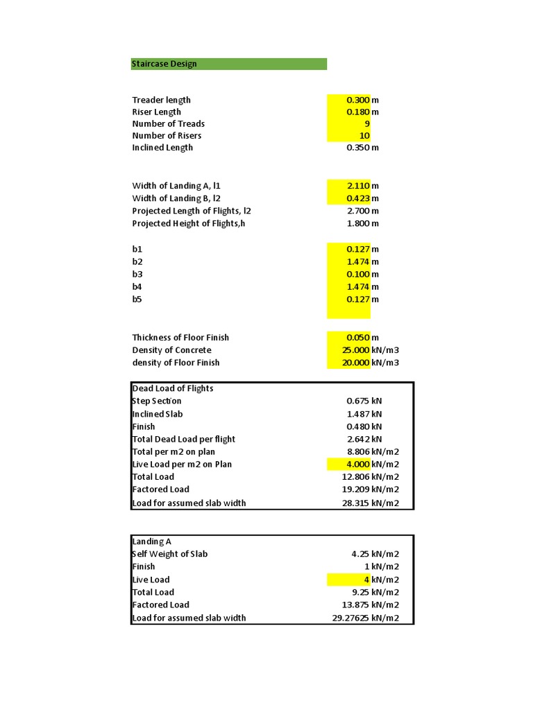 Staircase Design Pdf Applied And Interdisciplinary Physics Civil