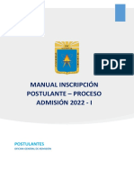 Manual Inscripcion Admision Unc 2022 I