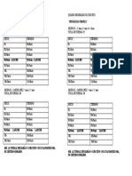 Quadro de Horário Do Circuito Prof.