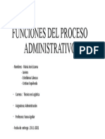 Funciones Del Proceso Administrativo
