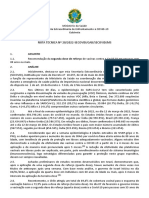 Nota Técnica Do Ministério Da Saúde Sobre A Quarta Dose Contra A Covid em Pessoas Com Mais de 80 Anos