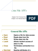 Unix File API's: Chapter 7 & 8-Terrance Chan Chapter 7 & 8 - Richard Stevens