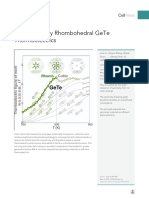 Low Symmetry Rhombohederal GeTe Thermoelectronics