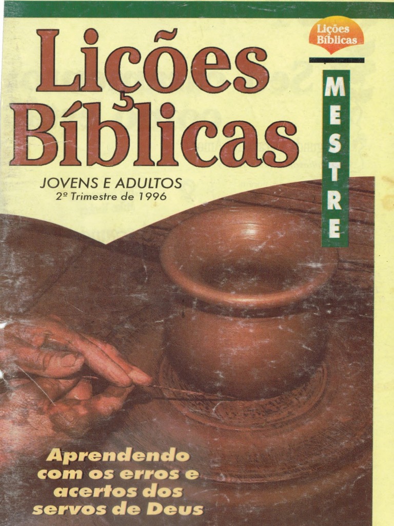 Lições Bíblicas 1996 2º Trimestre Aprendendo Com Os Erros e