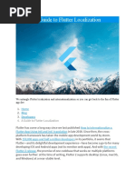 A Guide To Flutter Localization