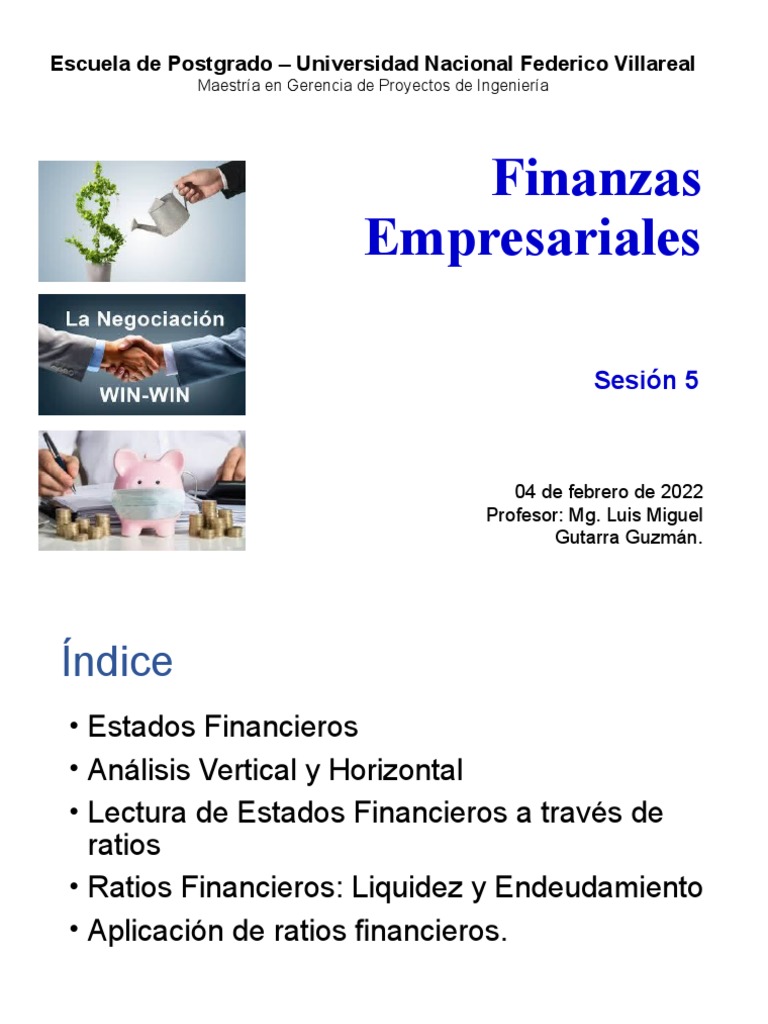Clase 5 - Finanzas Empresariales 1 | PDF | Crecimiento personal y ...