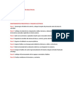 MANTENIMIENTOS PREVENTIVOS A TABLEROS ELÉCTRICOS