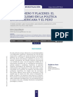 Poder, Dinero y Placeres. El Maquiavelismo en La Política Latinoamericana y El Perú