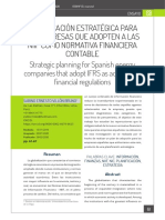 Planificación Estratégica para Las Empresas Que Adopten A Las NIIF Como Normativa Financiera Contable