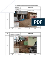Inventario de Puntos de Desmonte y Materiales de Construcción en El Distrito