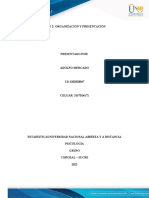 Adolfo Mercado-Paso 2 Organización y Presentación