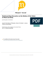 [Journal of the History of Philosophy vol. 16 iss. 1] Broughton, Janet_ Mattern, Ruth - Reinterpreting Descartes on the Notion of the Union of Mind and Body (1978) [10.1353_hph.2008.0683] - libgen.li