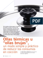 Ollas térmicas, una solución para reducir el consumo energético en cocción