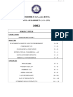 Index: Semester X - B.A.Ll.B. (Hons.) Syllabus (Session: Jan - Jun)