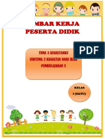 Lembar Kerja Peserta Didik: Tema 3 Kegiatanku Subtema 2 Kegiatan Sore Hari Pembelajaran 3