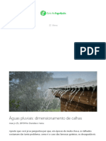 Águas Pluviais_ Dimensionamento de Calhas - Guia Da Engenharia