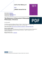 Buchdahl_The Relevance of Descartes's Philosophy for Modern Philosophy of Science
