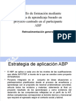 Desarrollo de formación mediante estrategia ABP