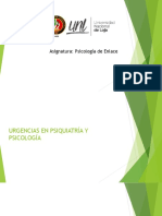 Urgencias en Psiquiatría y Psicología e Iatrogenia