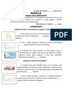 Rodilla: Tabla de Ejercicios