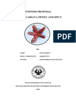 Business Proposal Balado Cassava Sweet and Spicy