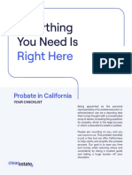 California Probate Checklist