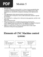 Module 5 - Mechatronics in Computer Numerical Control (CNC) Machines