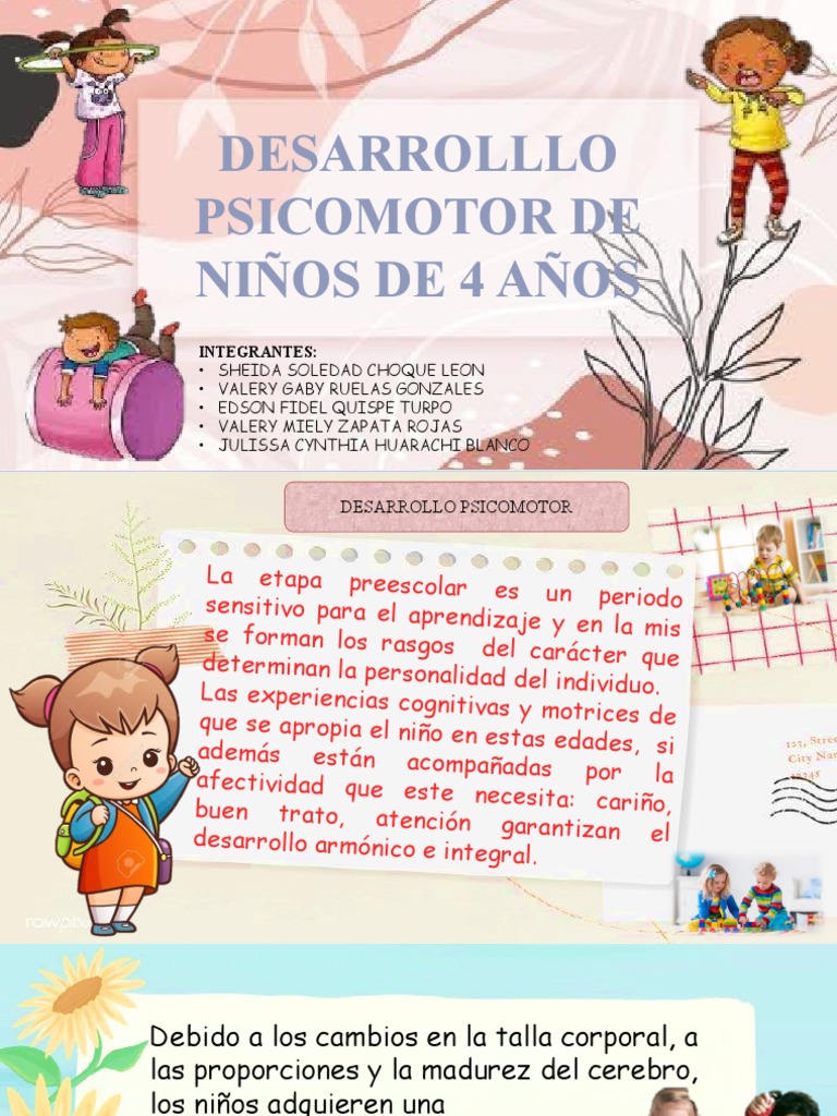 Exposicion 4 - Desarrollo Psicomotor de 4 Años | PDF | Ciencia ...