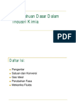 Pengetahuan Dasar Dalam Industri Kimia