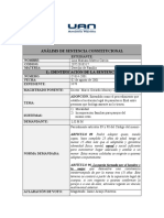 Análisis de Sentencia C 814 2001 Derecho de Familia