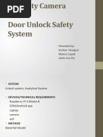 Security Camera and Door Unlock Safety System