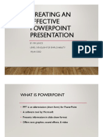 Creating Effective PowerPoint Presentations