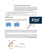 Relative Equilibrium of Liquids in Motion