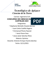 Instituto Tecnológico de Apizaco Concurso de Ciencias Básicas Carteles 2021 sobre Mezclas Homogéneas y Heterogéneas