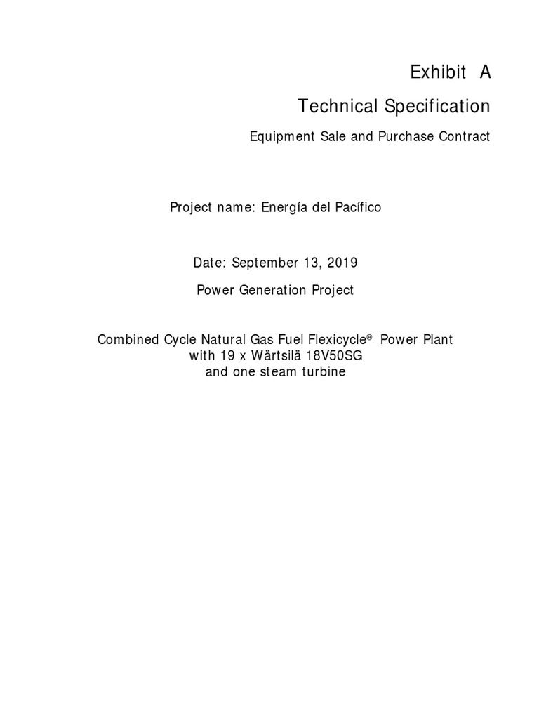 2021 05 Exhibit A - Technical Specification (ESPC) 9.13.19 - (Form ...