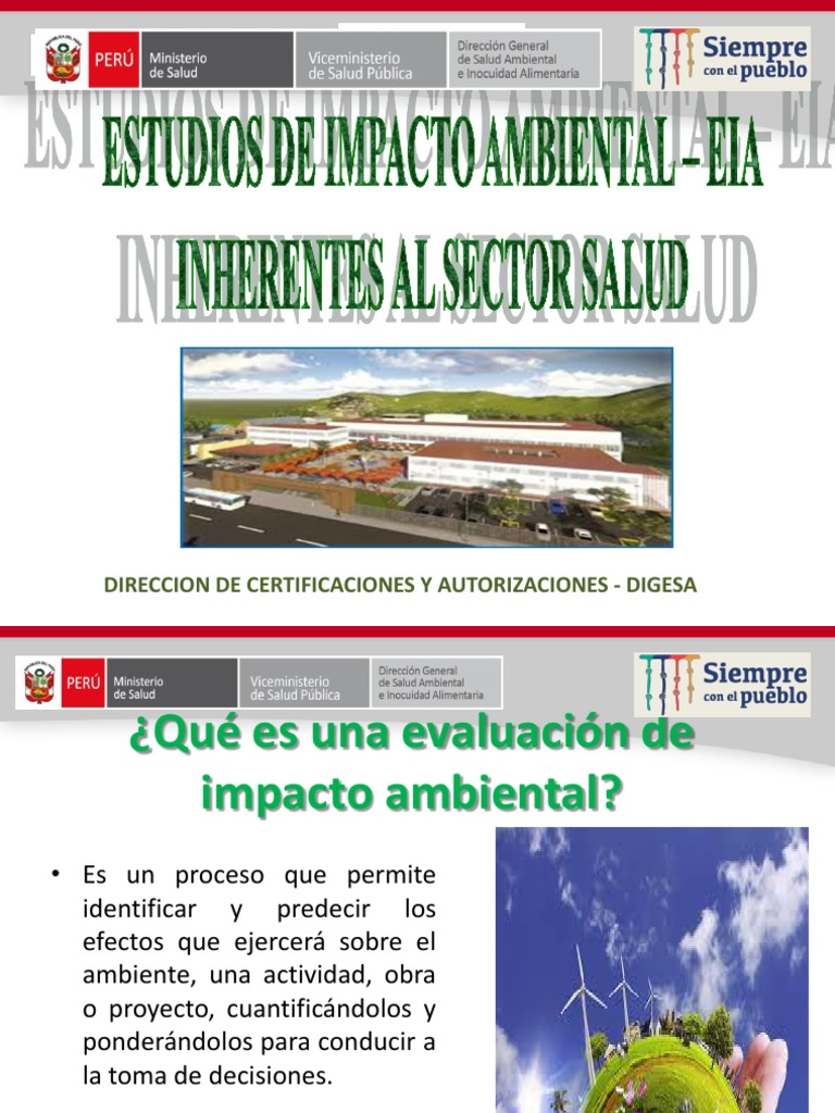 EIA en Proyectos del Sector Salud | PDF | Evaluación de impacto ambiental