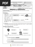 Guía 29 Diminutivo y Aumentativo - Lengua Castellana - Grado Primero