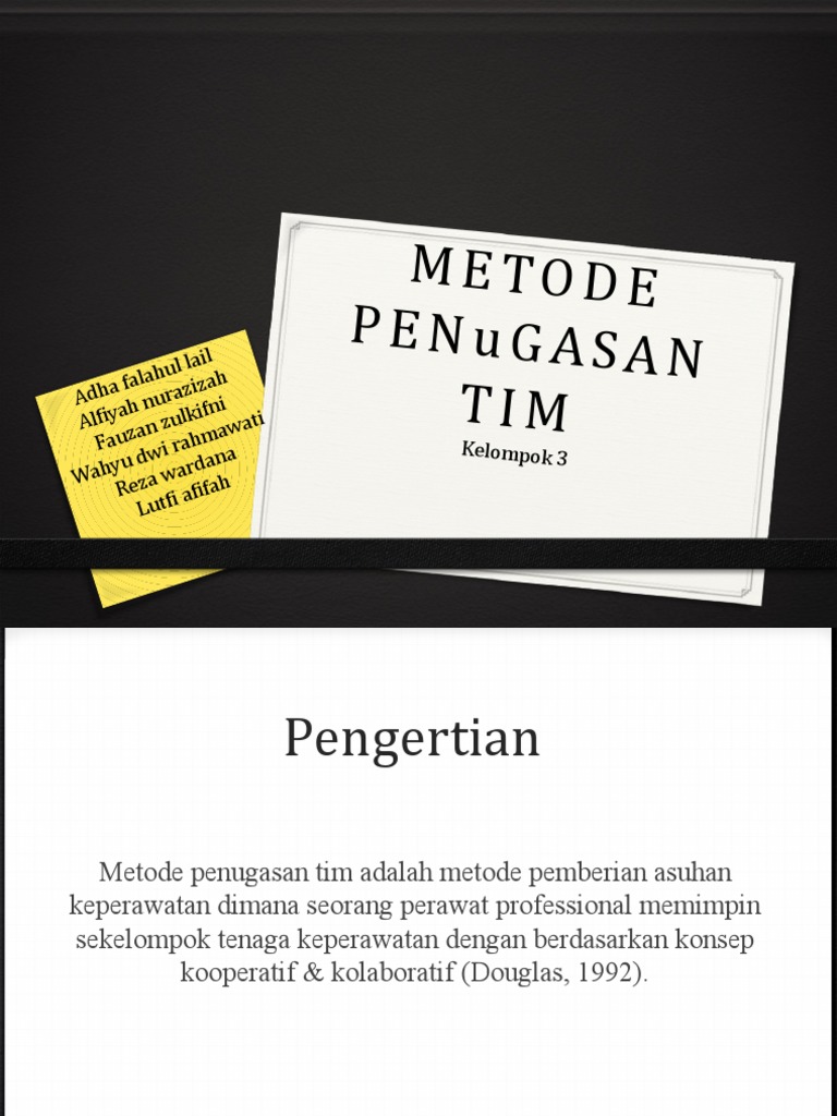 Metode Penugasan Tim | PDF | Karier & Perkembangan | Kesehatan Holistik