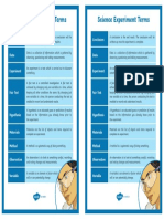 Science Experiment Terms Print-Out