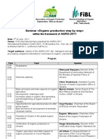 Organic Seminar Agro 2011 Eng