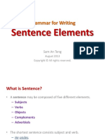 Sentence Elements