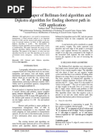 A Survey Paper of Bellman-Ford Algorithm and Dijkstra Algorithm For Finding Shortest Path in GIS Application