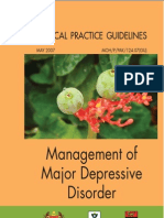CPG Management of Major Depressive Disorder