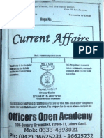 Current Affairs Notes For CSS (Officers Academy Lahore)