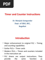 Timer and Counter Instructions: Dr. Manjula Sutagundar Dept. of E&IE, BEC, Bagalkot