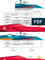 Weekly Log Plan of Deliverables: September 27-October 1, 2021